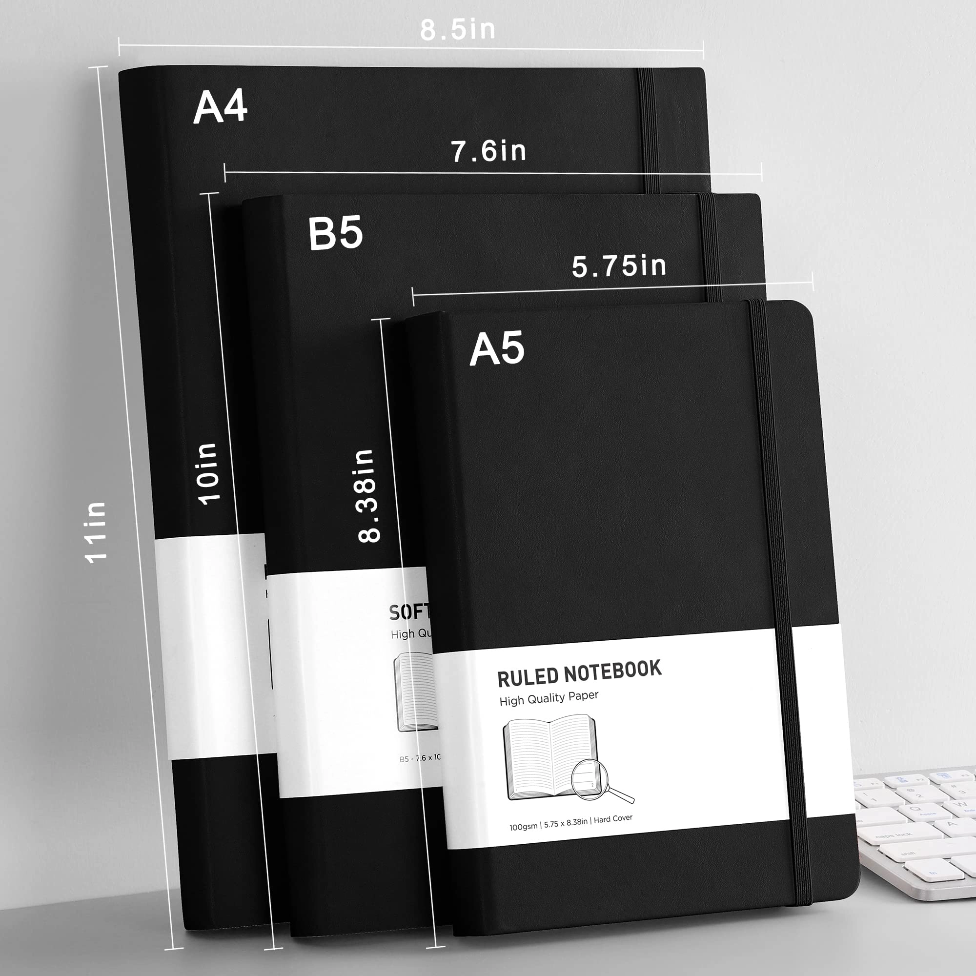 A4 Lined Notebook A4 Softcover - Lined 320 Pages