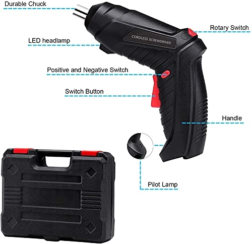 Electric Screwdriver Set - 1.3E+3 Milliamp Hours