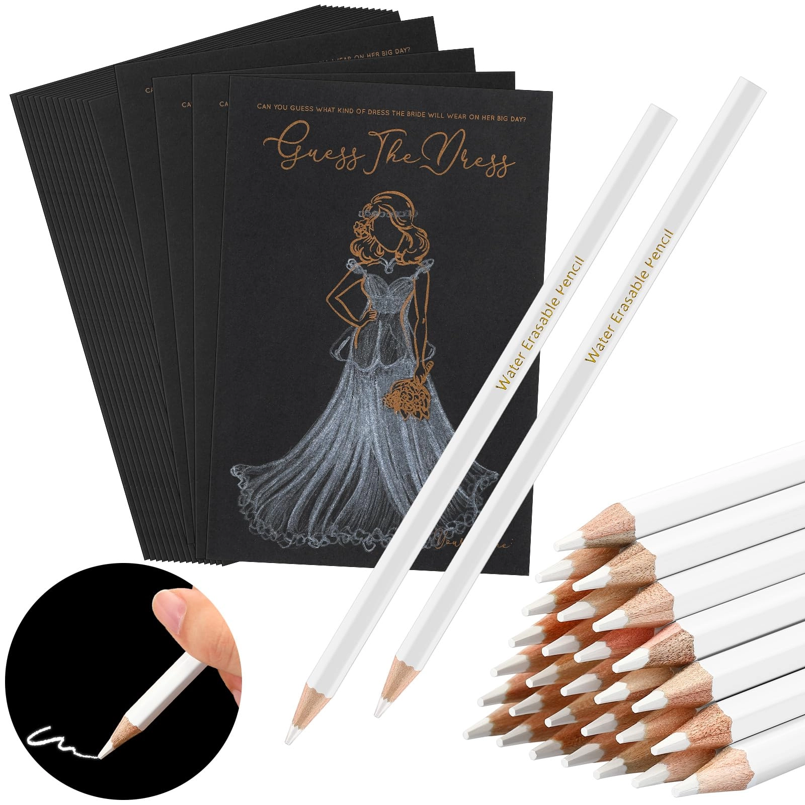 Guess The Dress Bridal Shower Games - 30 pieces