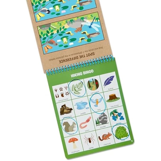 rayihni SEEK & FIND BINGO PLAY SET - 4 DOUBLE-SIDED CARDS 25 PLAYER MARKERS AGES 4 AND UP