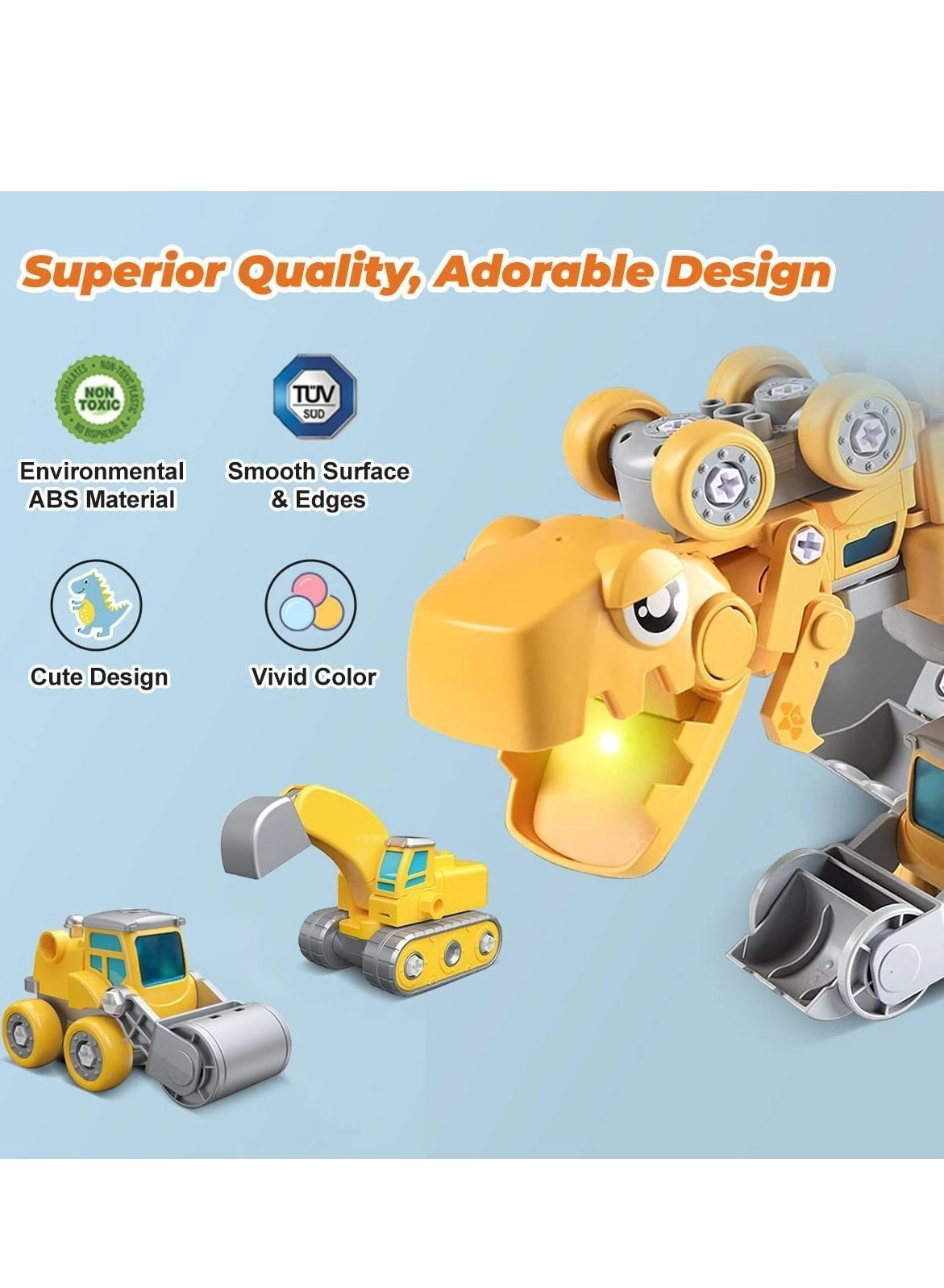 Dinosaur 5-in-1 Take Apart Transform Vehicles