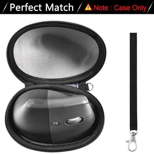 Case for Logitech Lift Vertical Ergonomic Mouse - Hard Shell Black