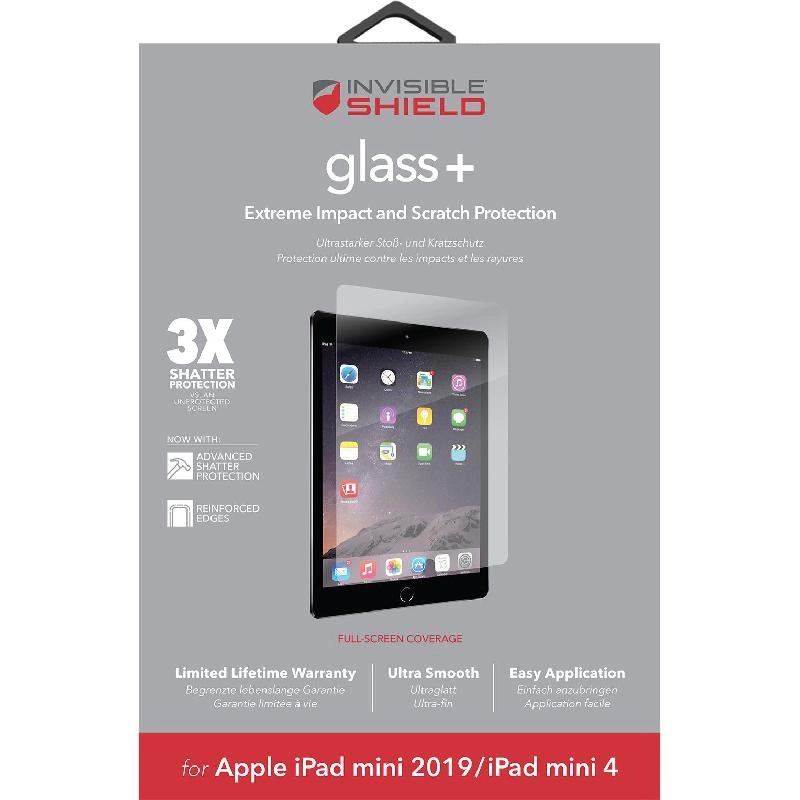 ZAGG Glass+ Screen Protector for iPad Mini 4/iPad mini 5