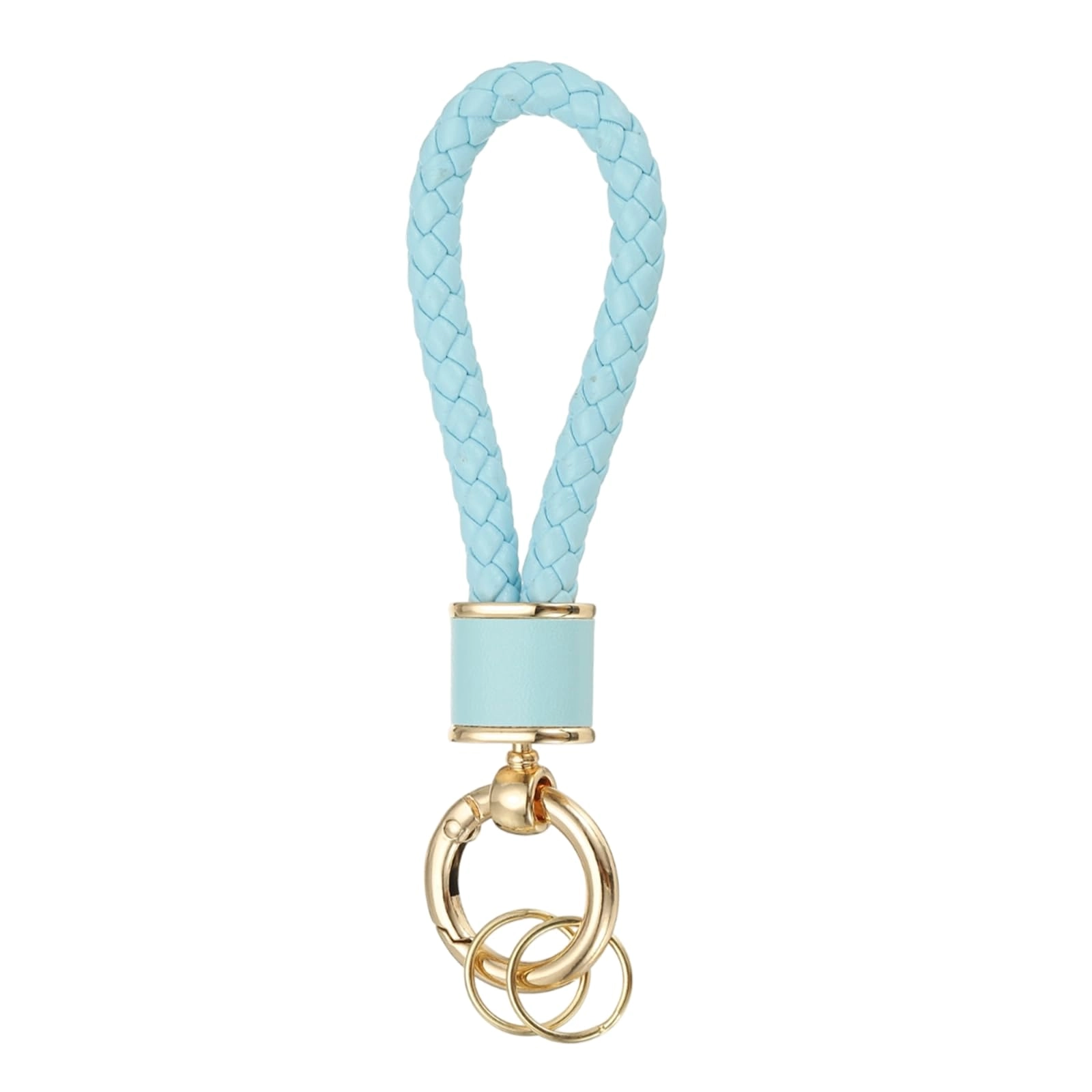 Braided Leather Keychain - Animal