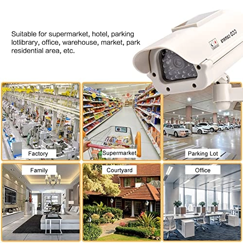 Dummy CCTV Security Camera - Solar Powered Blinking LED