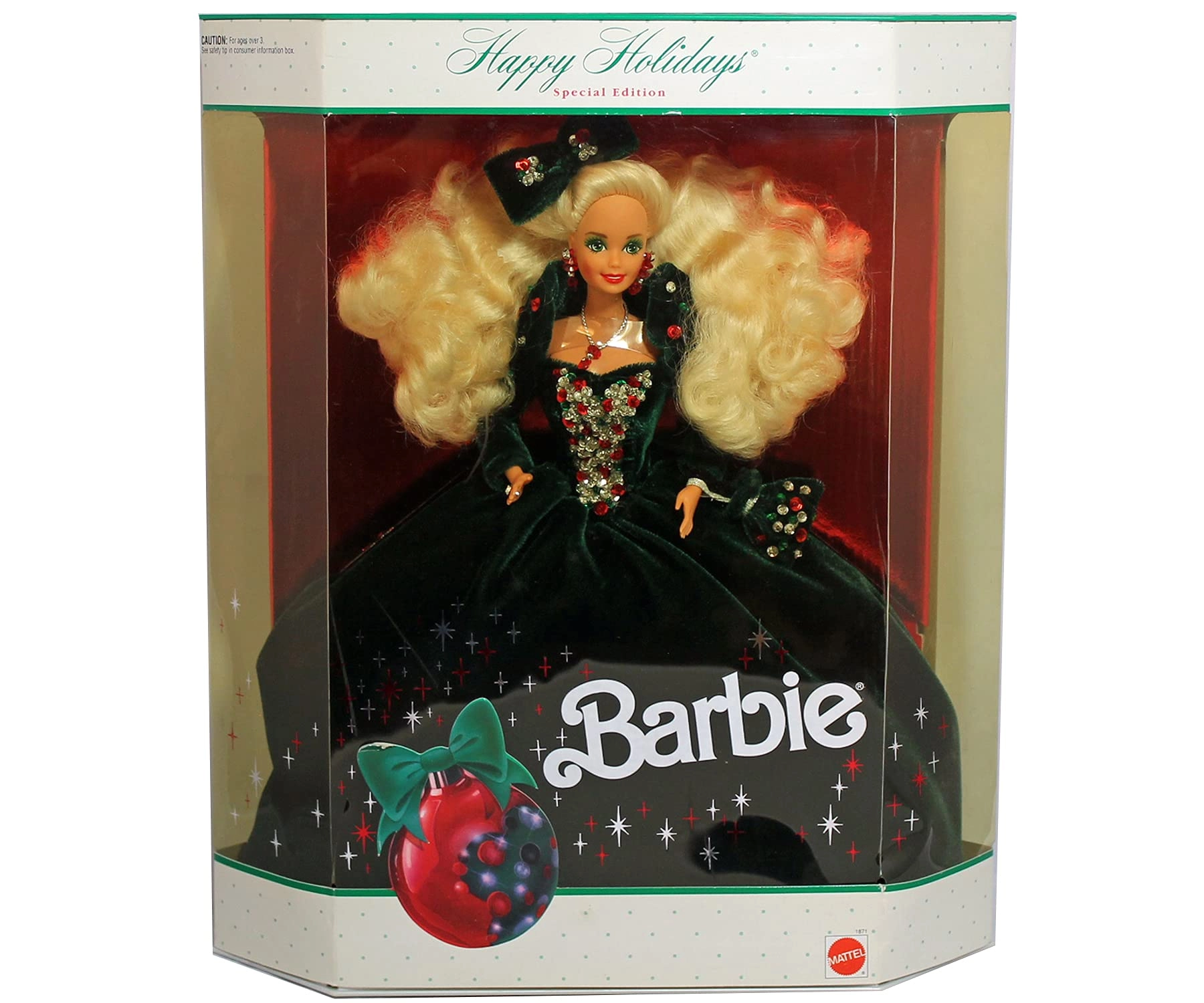 Barbie Happy Holidays - 1991 Mint In Box Ages 3+