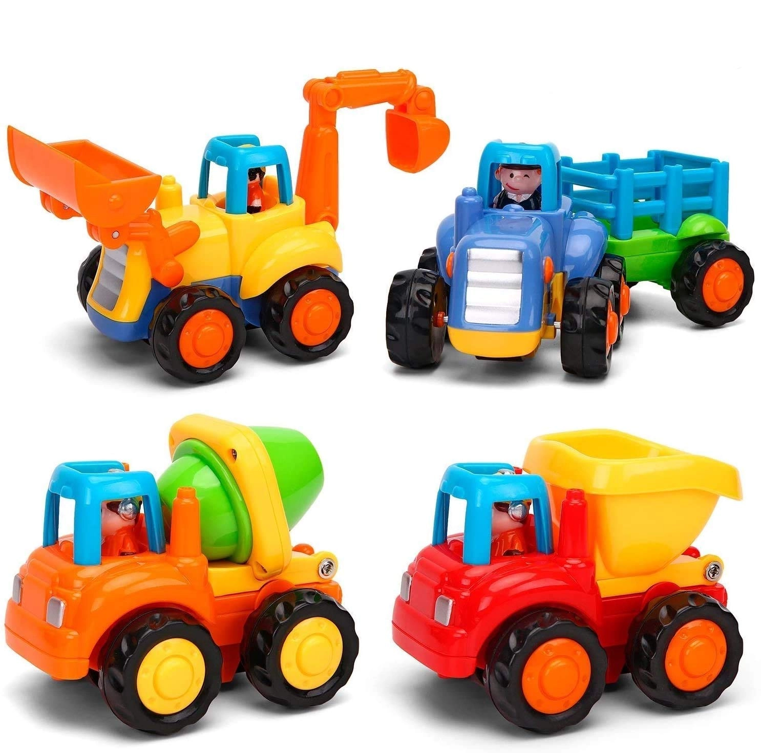 MOONTOY Baby Car Toys - Set of 4