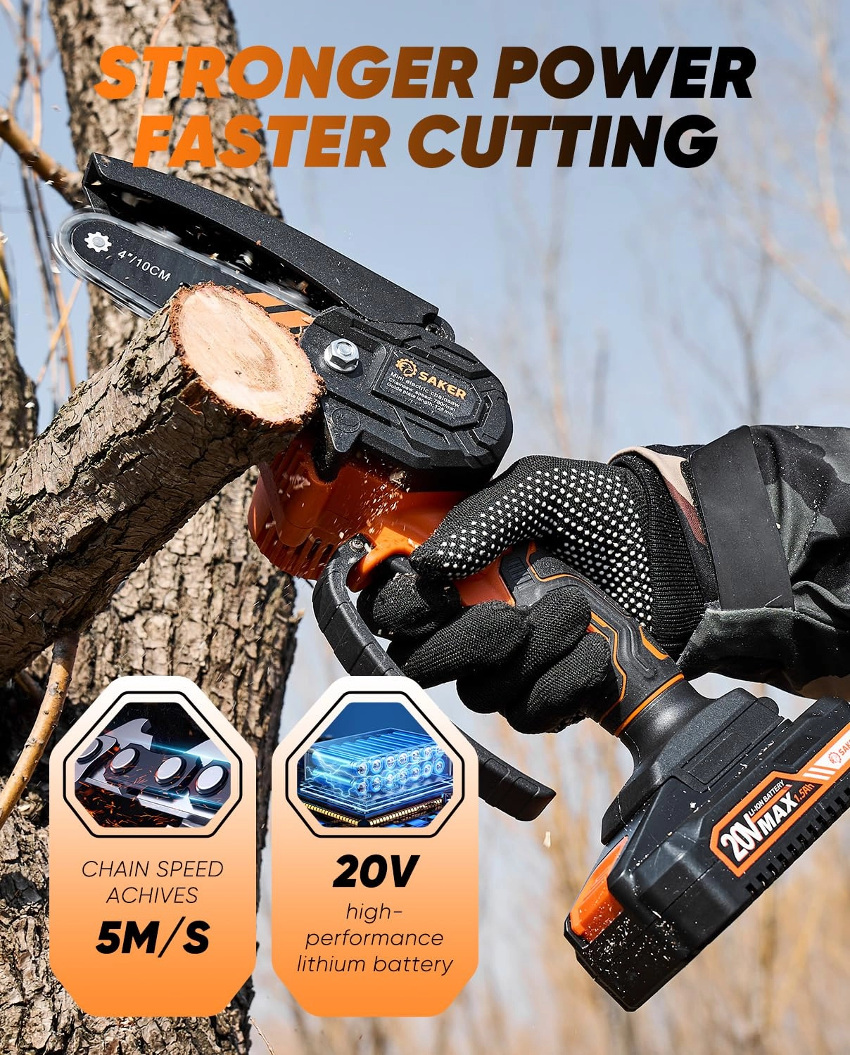 Mini Chainsaw - 550 Watts