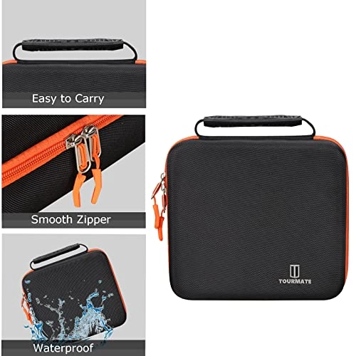 Hard Travel Case - Black 9.4*8.5*4.7 inches