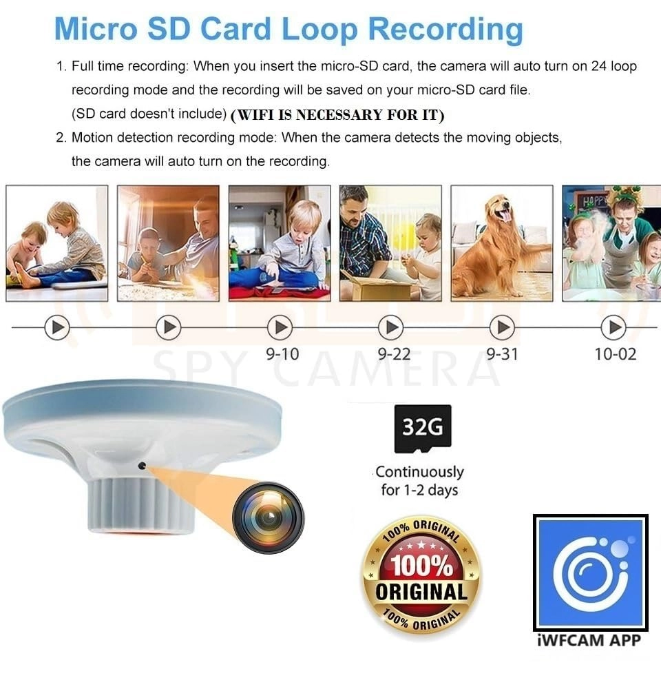 WiFi Holder Camera - 32GB 1080P