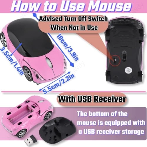 3D Car Shape Mouse - Wireless