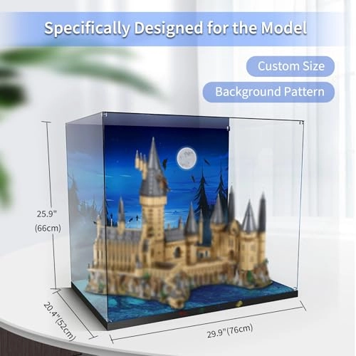 Acrylic Display Case for 71043 Hogwarts Castle - 3mm Acrylic Dust Proof