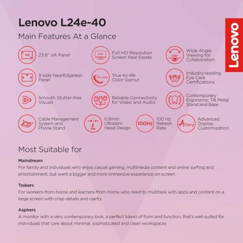 L24e-40 - 67AAKAC3IN 24 inch 1920 X 1080 pixels