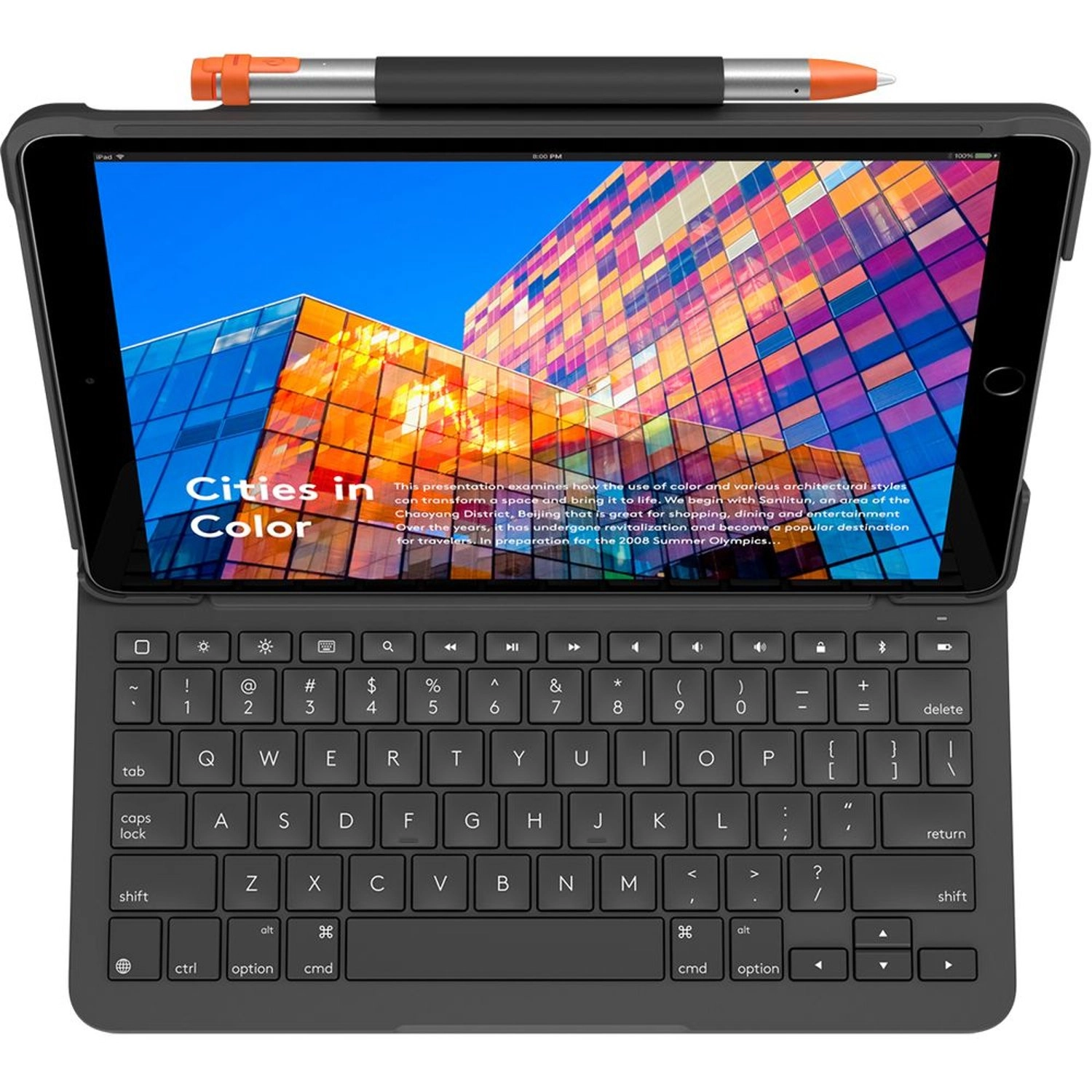 Keyboard Folio Case with Pencil Holder for iPad Air (3rd Generation)