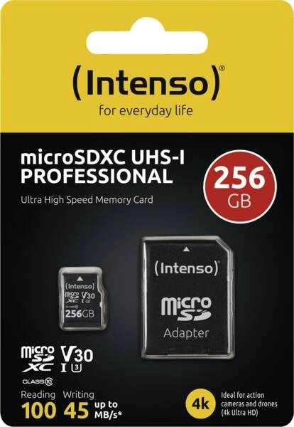 MicroSDXC Memory Card - 256 GB