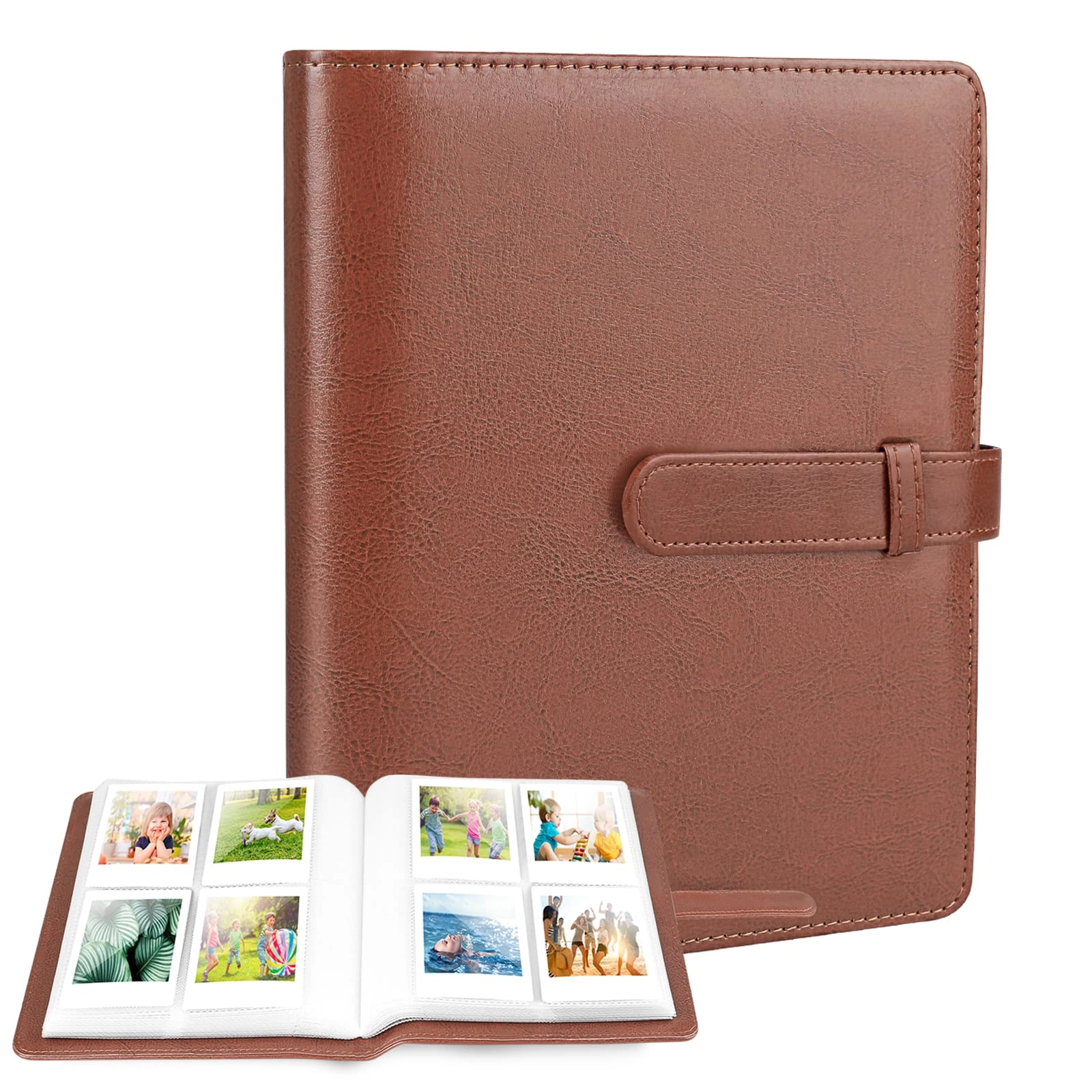 Ablus 3.5x2.3" 256 Pockets PU Leather Photo Album