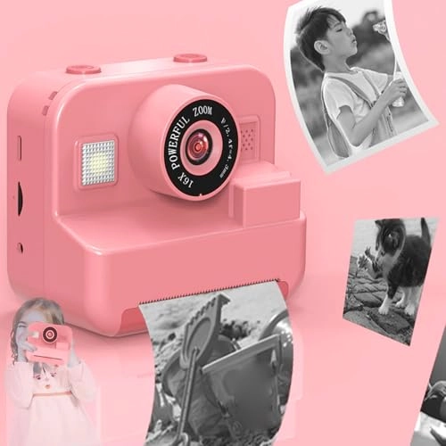 Kids Digital Camera - 12MP 2.4 Inch HD Screen Instant Print
