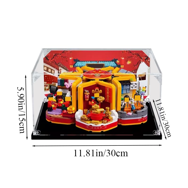 Clear Acrylic Display Case - for 80108 11.81x11.81x5.90in.