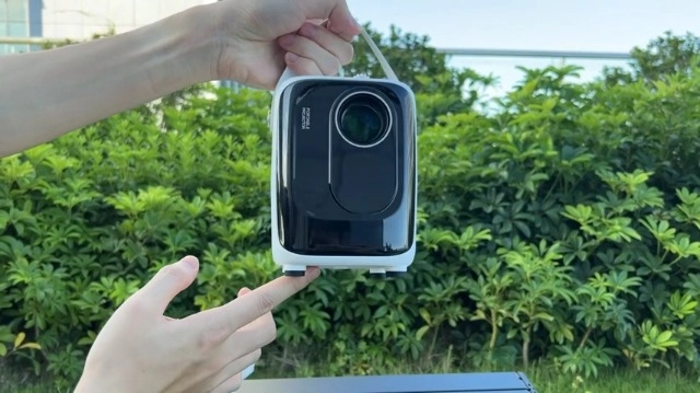 Portable Mini Projector For Home Theater, HD 1080P 5G WiFi Bluetooth Projector For Outdoor Movies, 4K Supported, Android TV 10.0, 200" Display Home Video Projector Compatible With iOS/Android/HDMI