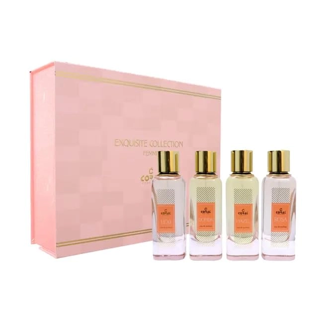 Coral Perfumes Industry LLC Exquisite Collection Femme - Eau de Parfum 4 x 45ml Gift Set