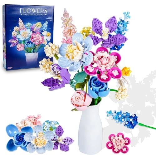 Flower Bouquet Building Set - Artificial Flowers Colorful