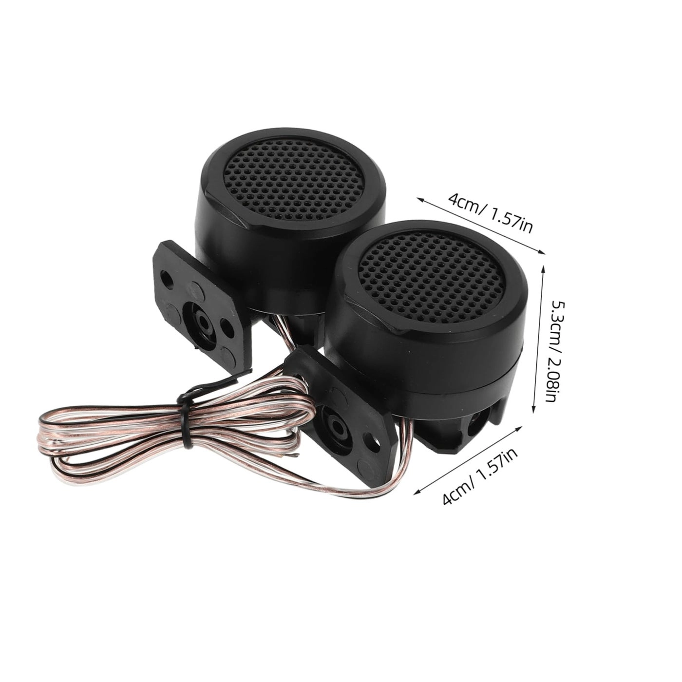 Car Tweeter Speakers - 500W Aluminum Housing Black