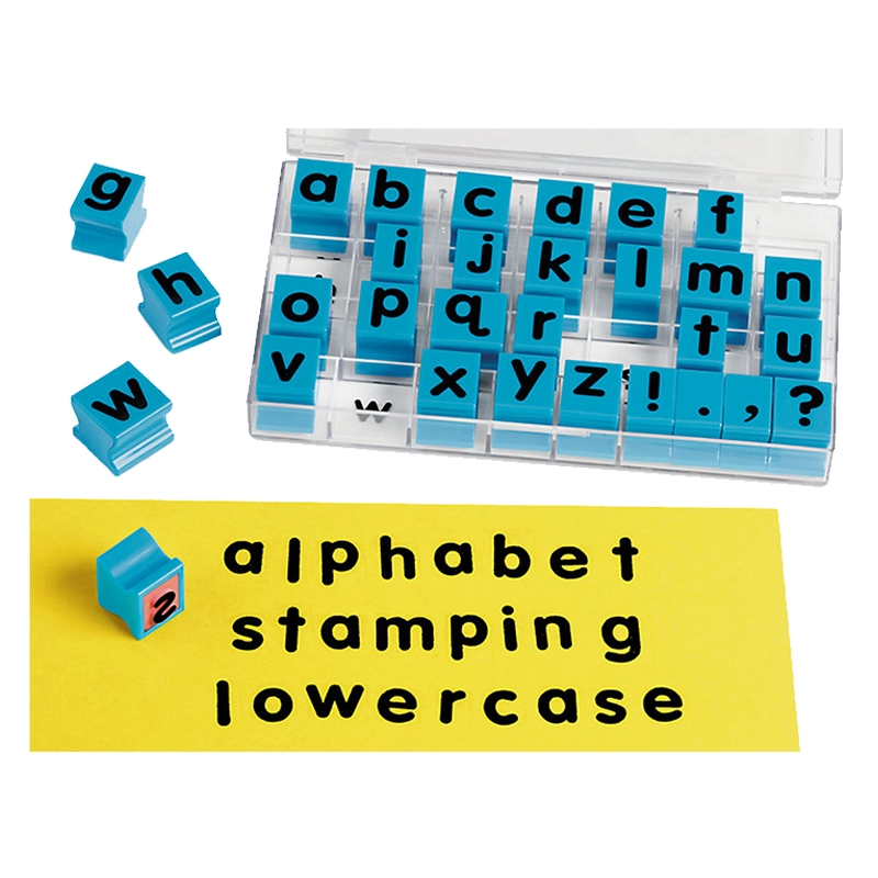 Lakeshore Lowercase Alphabet Stamps - 26 letter stamps 4 punctuation stamps