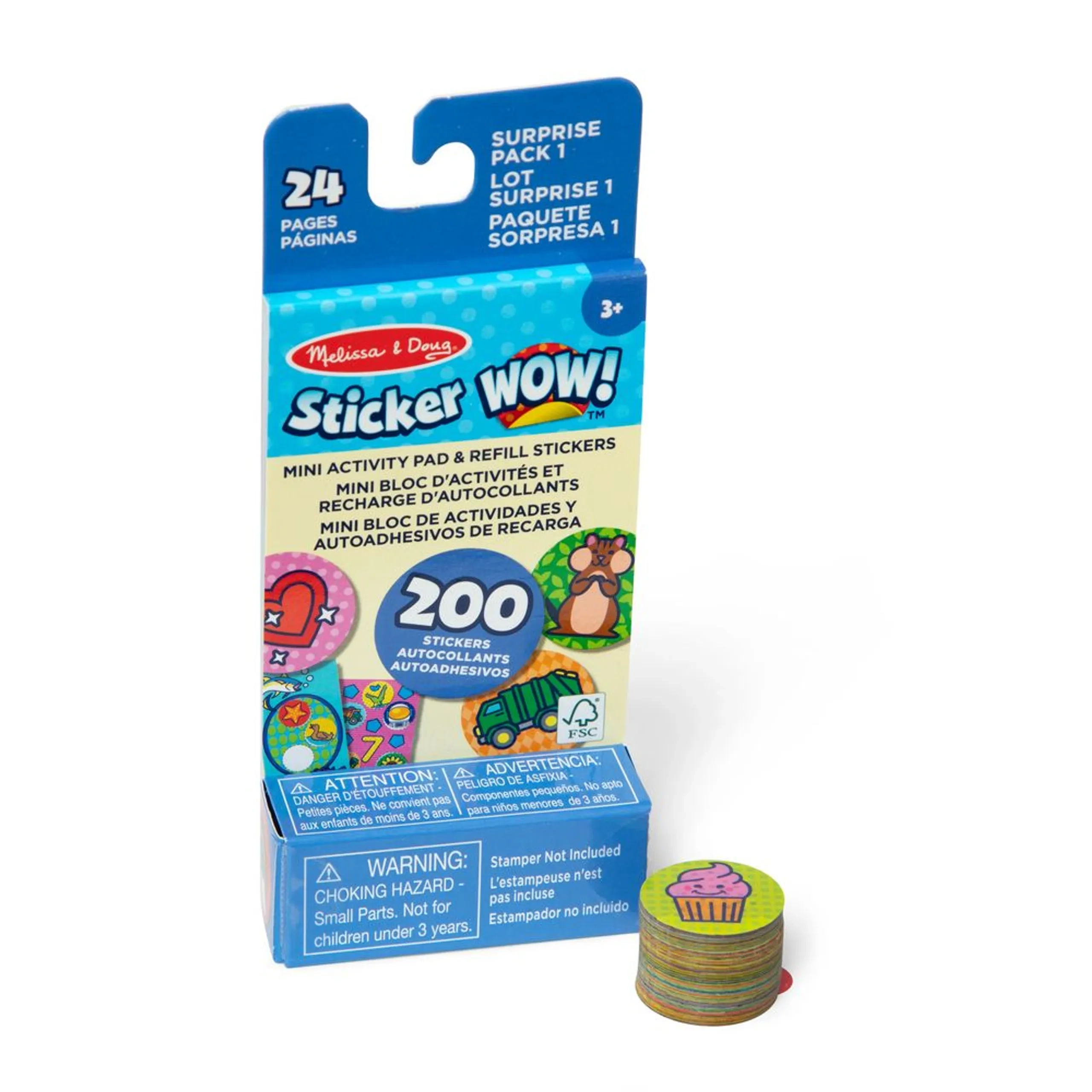 Melissa & Doug Surprise Reusable Sticker Pad 200 pcs
