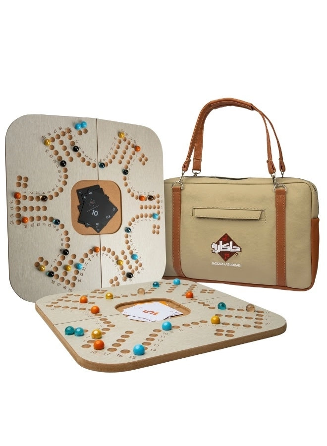 Junior Jackaroo - 4/6 player 49 cm board (JJ-JR-GR-BAG-BEIGEBROWN)