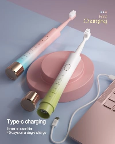 JP-ET-WG - 8 Brush Heads Rechargeable IPX7 Waterproof