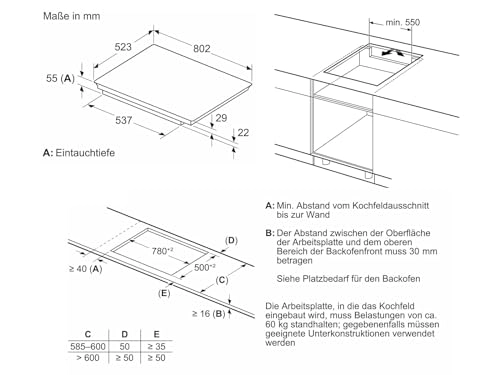 N90 T58STF1L0 Induction hob