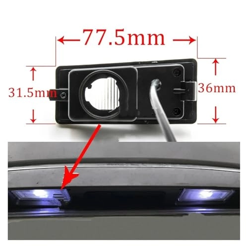 Rear View Camera - Night vision Universal RCA Connector 720P