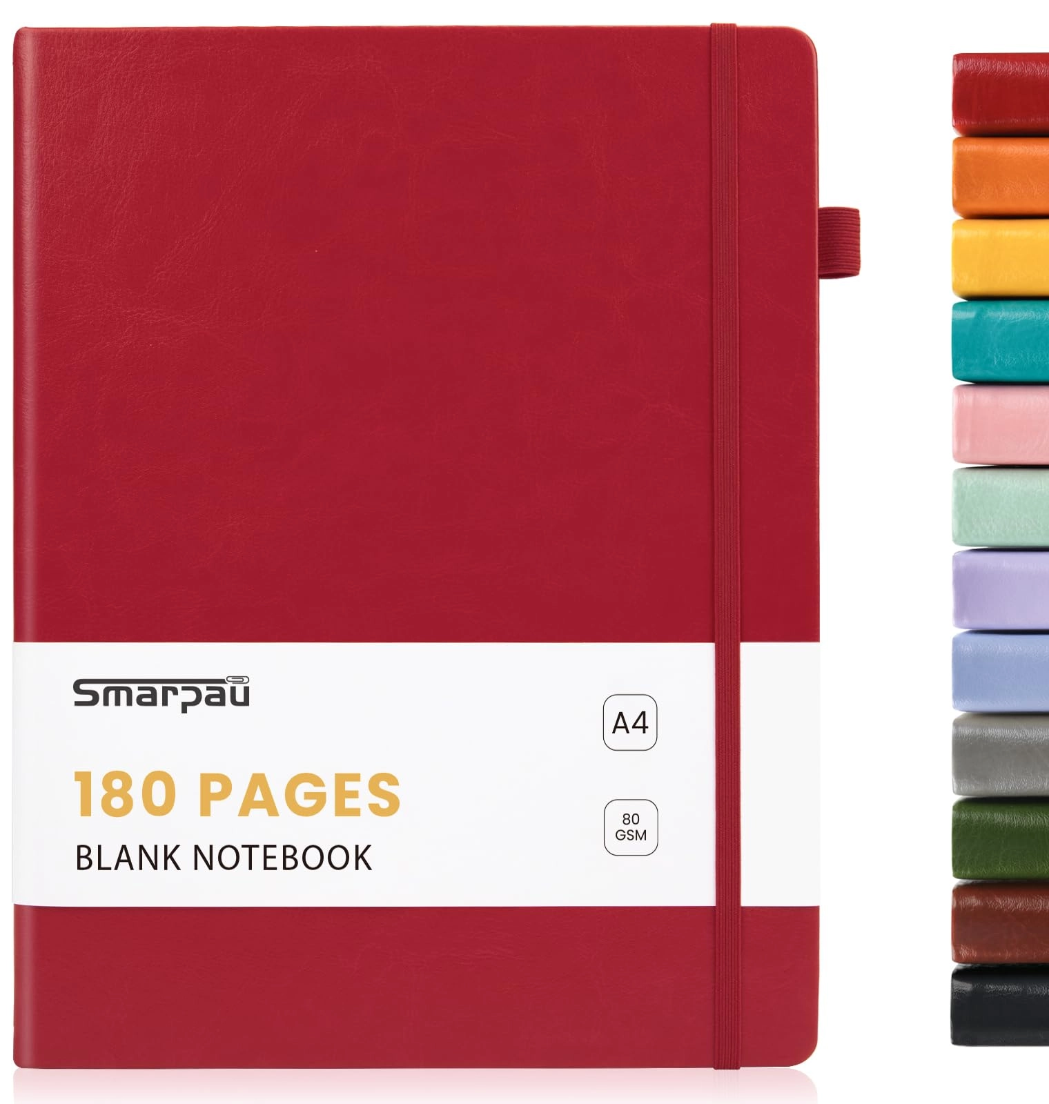 smarpau Notebook A4 Hardcover - Blank 180 Pages