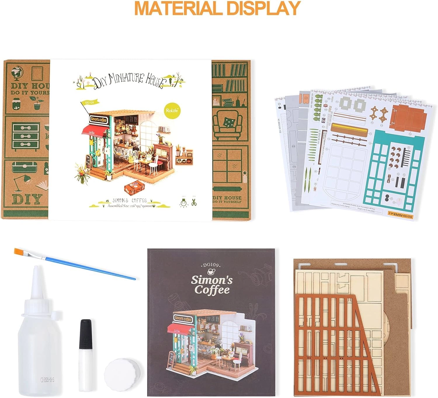 DIY Miniature Dollhouse Kit - Halloween/Christmas 1:20