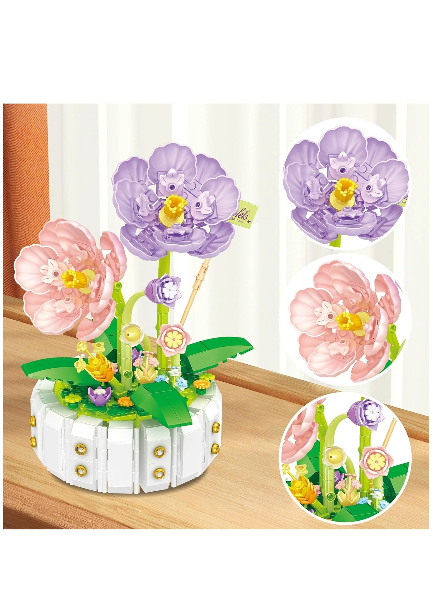 Flower Bouquet Building Set - Botanical Collection