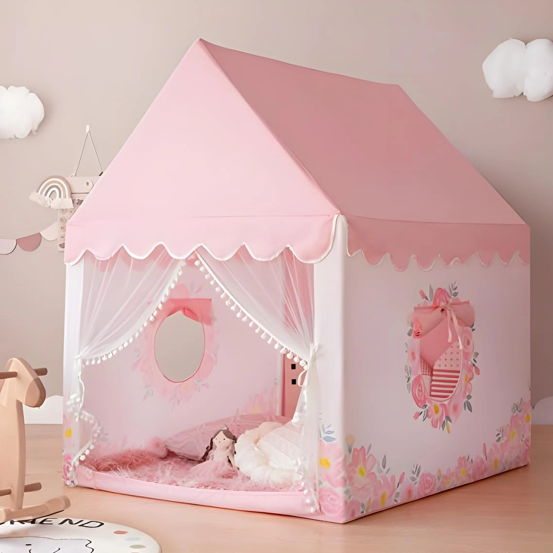 Portable Castle Playhouse - Medium PURPLE