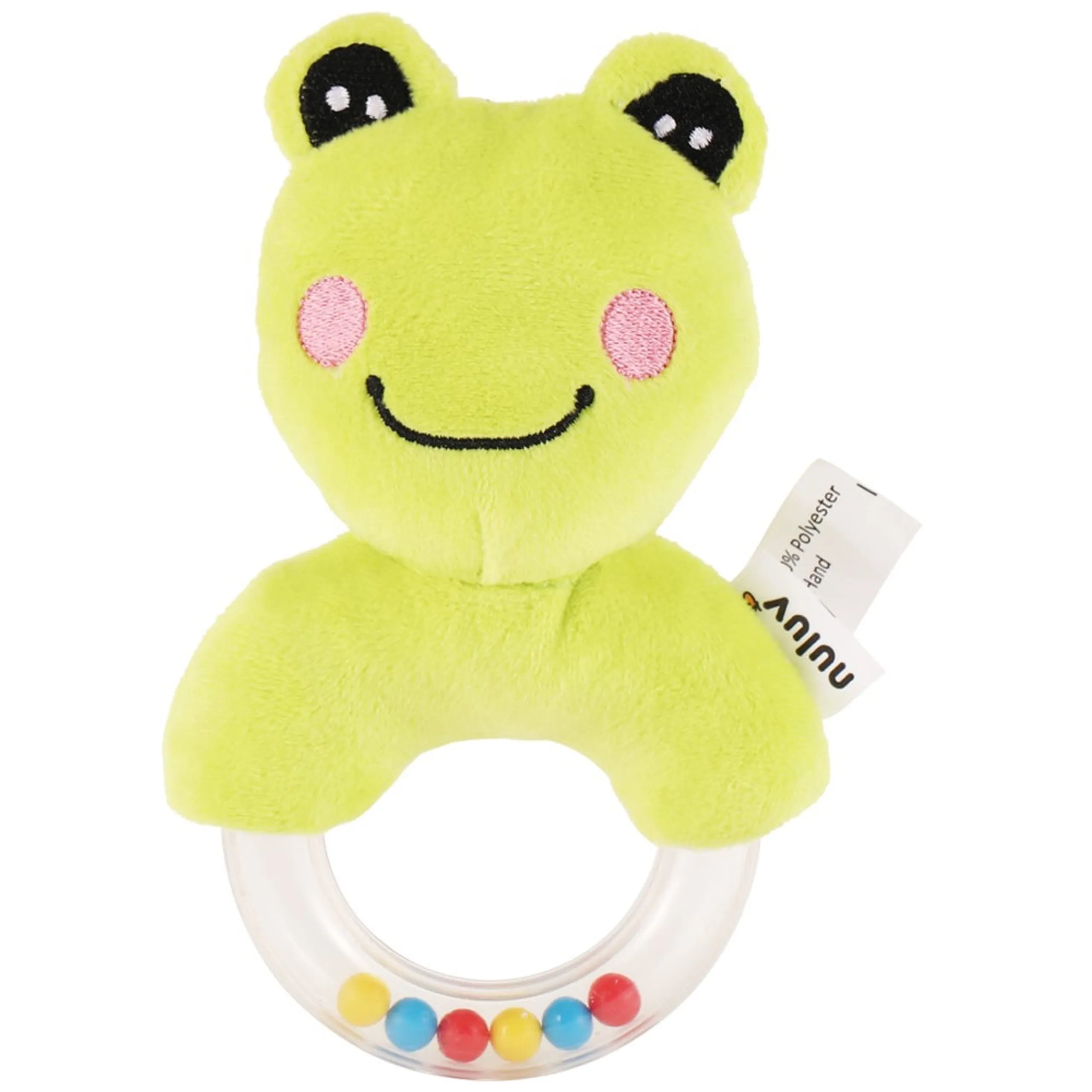 Nuluv Playtime Frog Ring Rattle - Suitable For 0 to 12 Years soft fabric