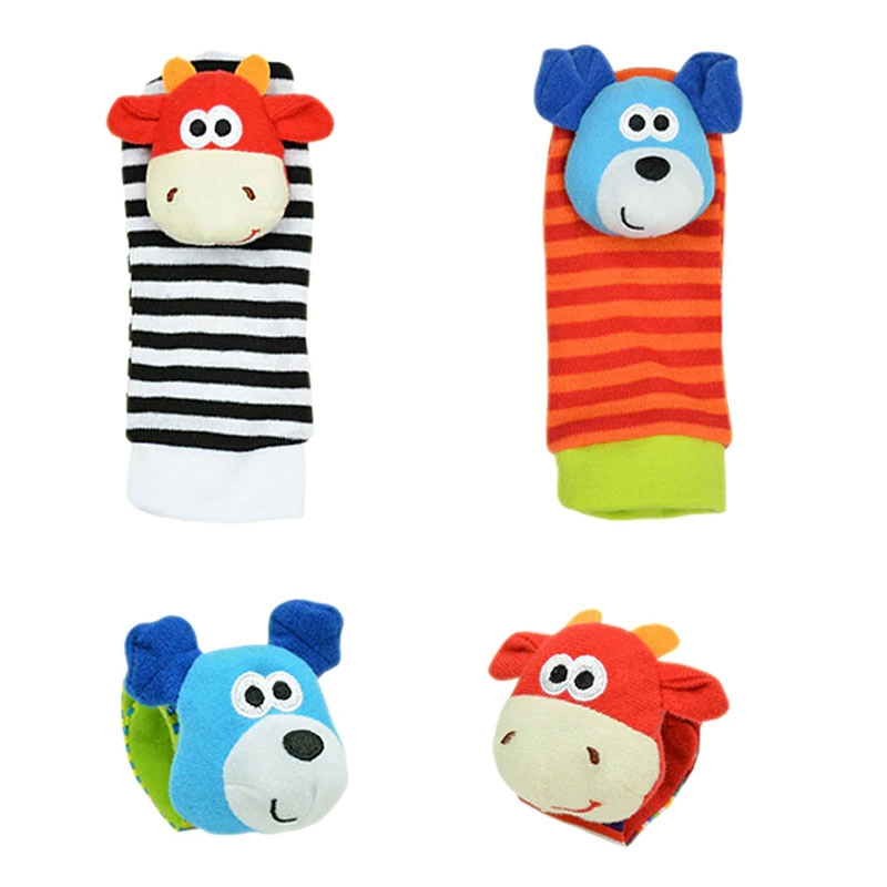 Wrist Rattle & Foot Finder Socks - 1+ Animal designs
