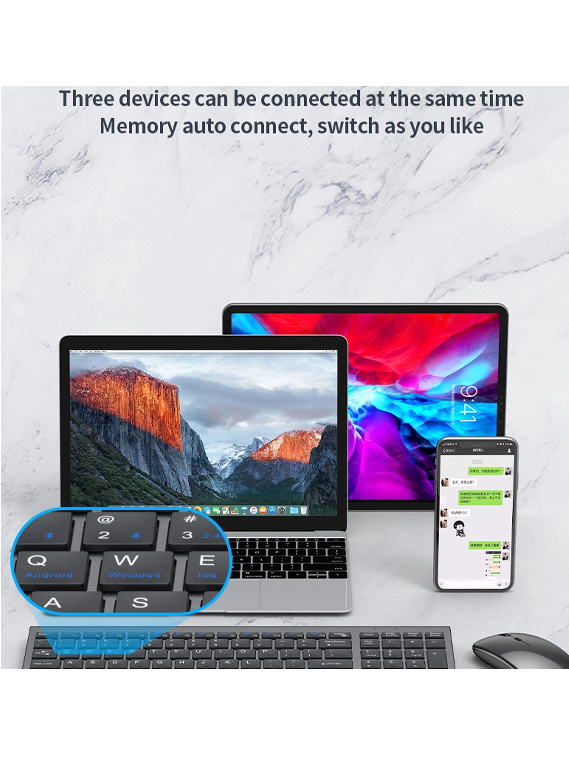 Keyboard + Mouse - EN Wireless