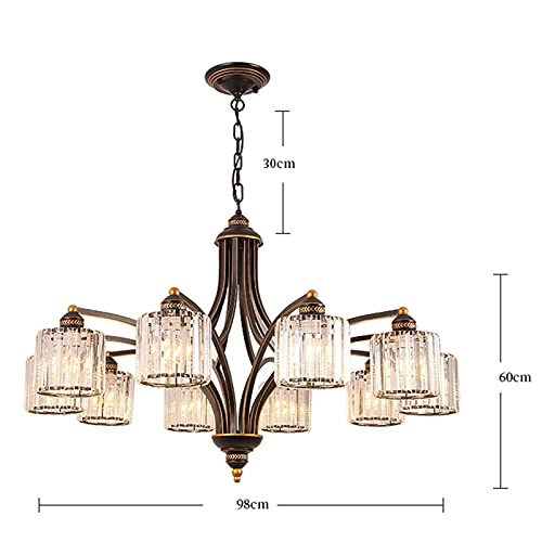 Sputnik Chandelier - Black and gold 10 head