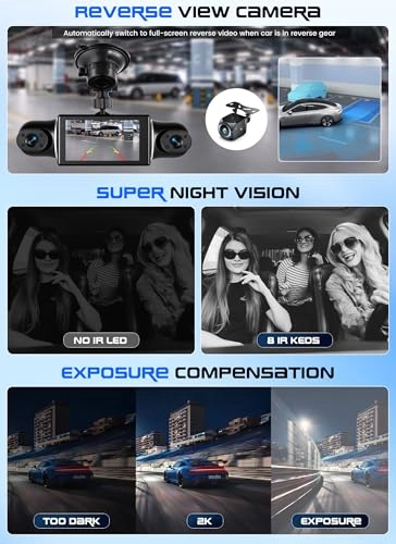 4 Channels Dashcam - 2560x1440 pixels