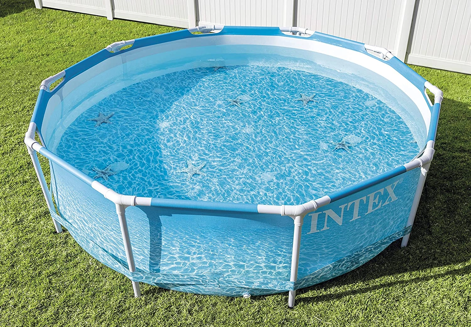 Metal Frame 10 ft x 30 in Above Ground Pool - 1185 Gallons