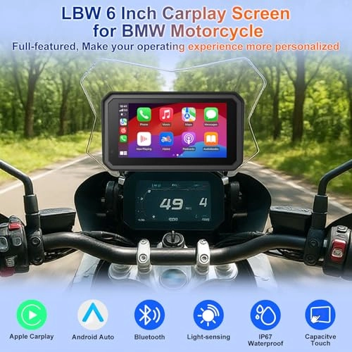6 Motorcycle CarPlay GPS Navigation - 6 inch