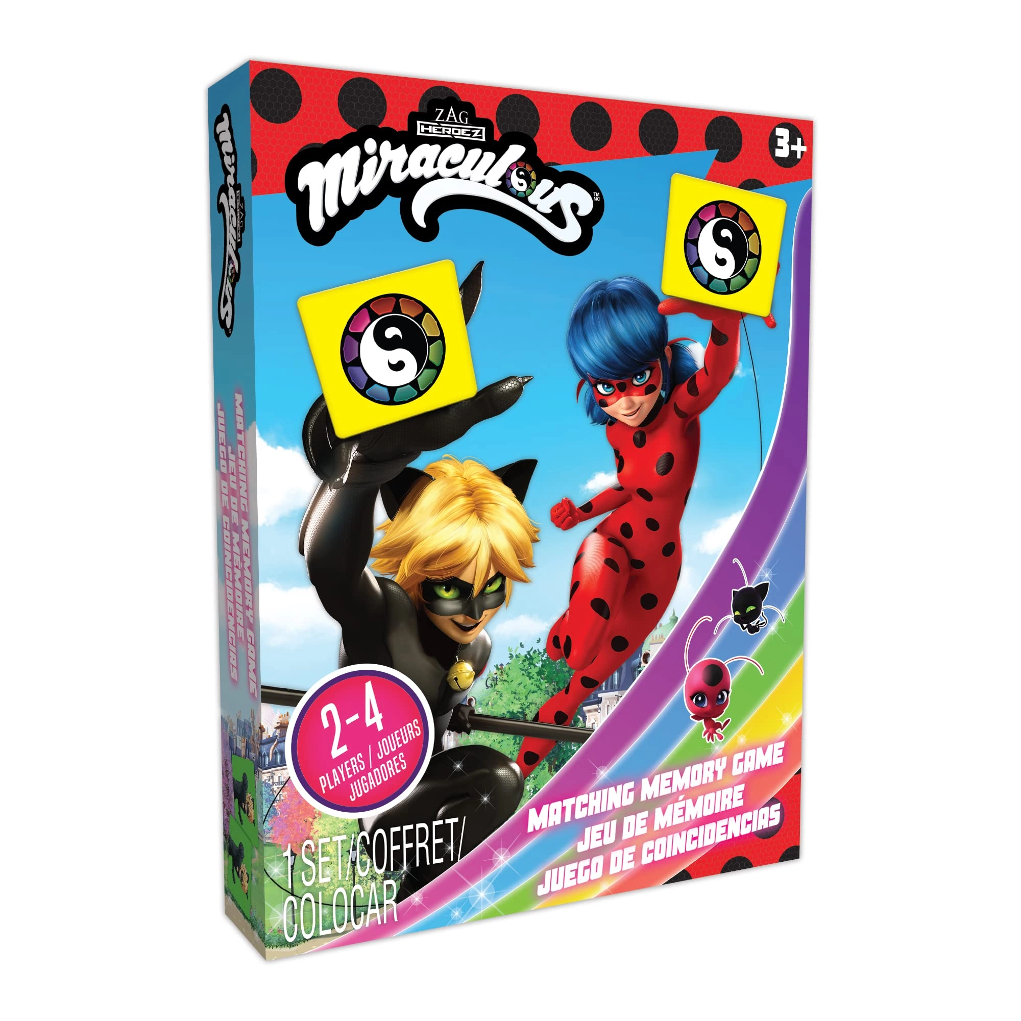 TCG Toys Miraculous Ladybug Memory Matching Card Game - 36 months - 14 years 72 pieces
