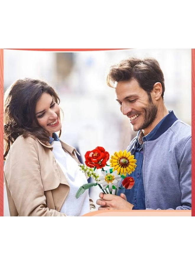 Flower Bouquet Building Blocks - 568 pcs