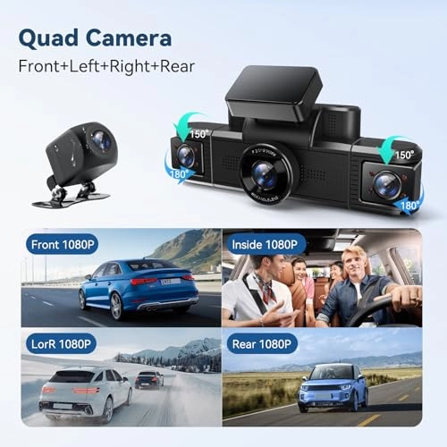 4 Channel Dash Cam - 4K 1080P