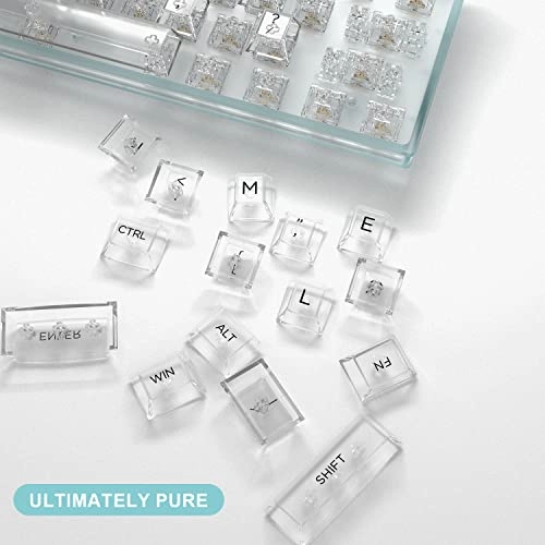 Keycap Set - 140key Cherry Profile White Clear