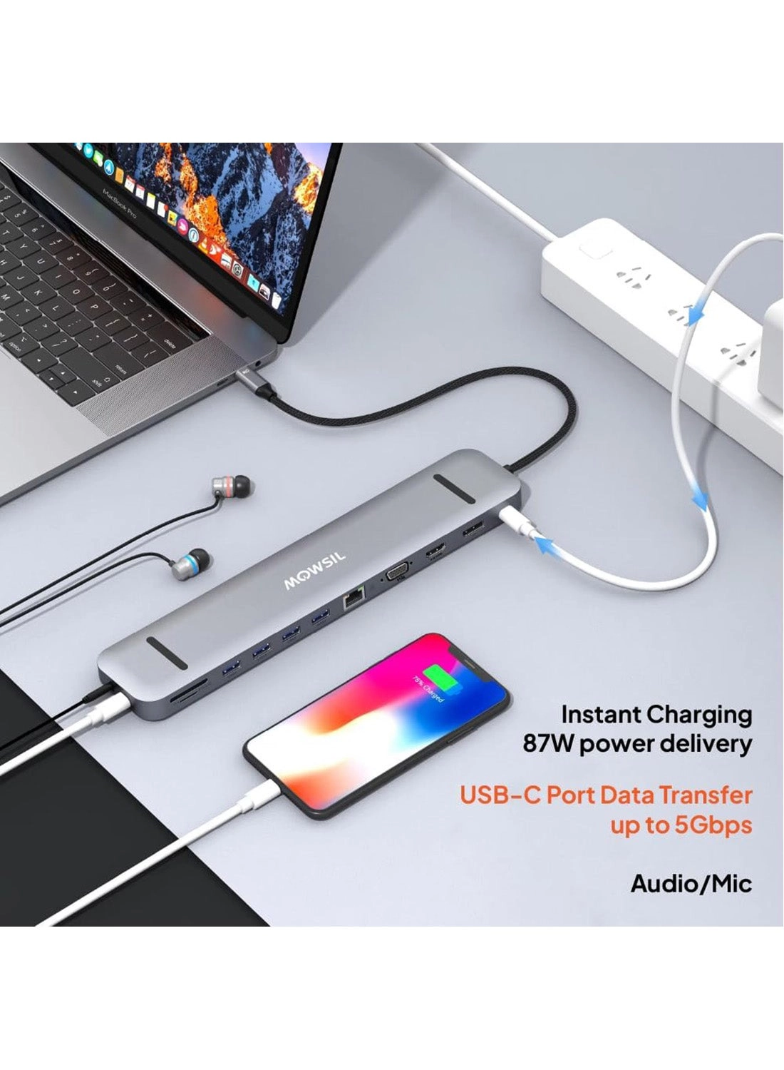 USB C Docking Station - 13 Ports 100W PD