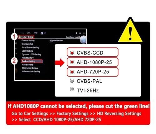 Intelligent Dynamic Trajectory Car Rear View Camera - Night Vision Wire 4K AHD 1080P