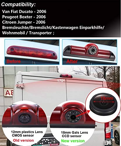 Car Boot Handle Reversing Camera - Night vision Wired 1280P